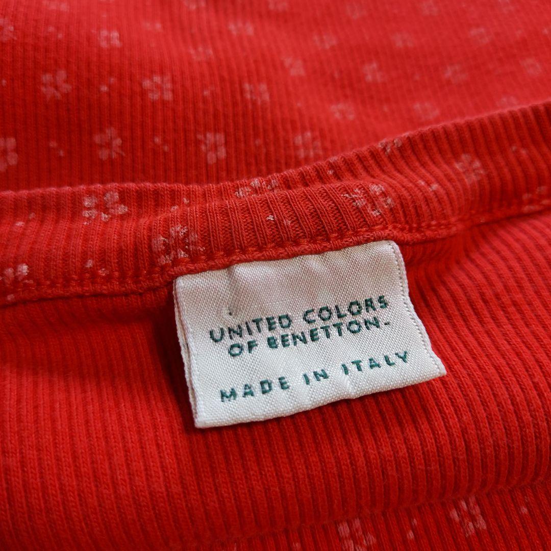 BENETTON Tシャツ 半袖 ボタン付き カットソー ヴィンテージ レア