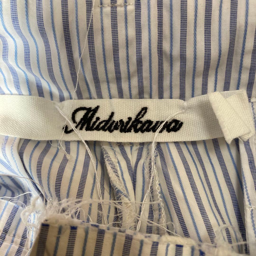 MIDORIKAWA 20AW コットンパディングストライプパンツ