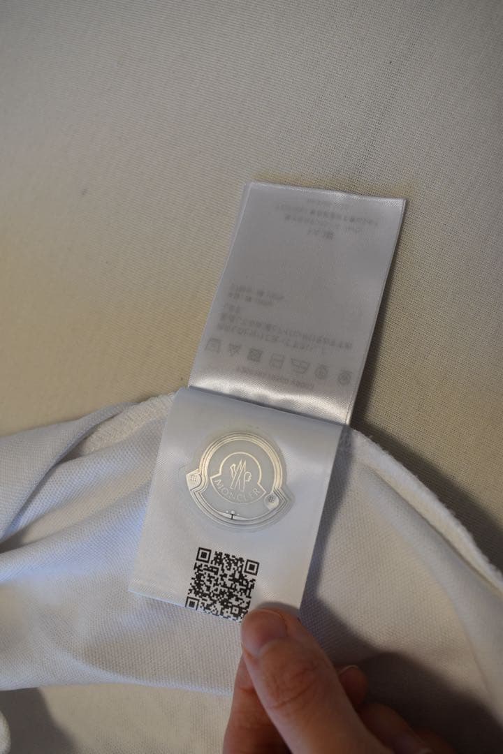 MONCLER ホワイト ポロシャツ レディース　XS