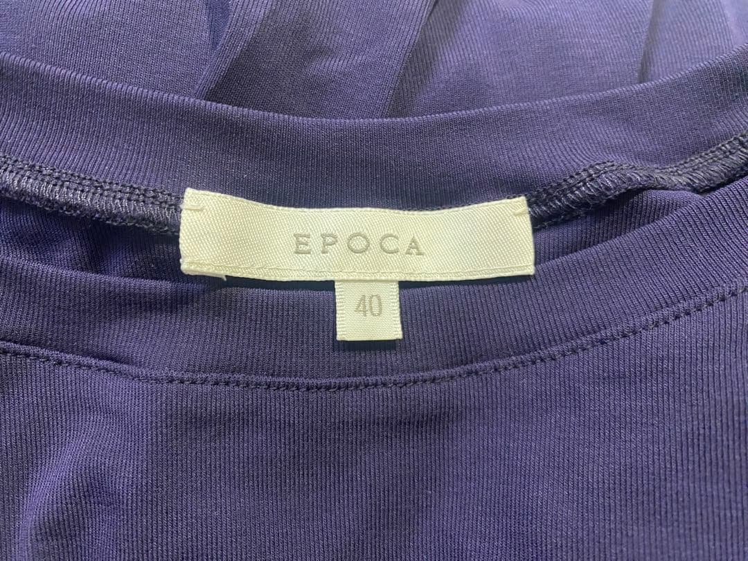 e1396☆EPOCA ノースリーブ ワンピース サイズ40 ネイビー