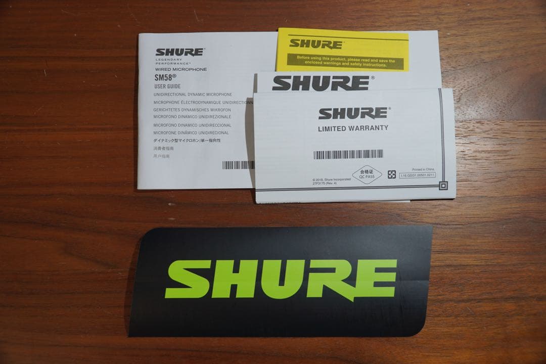 SHURE SM58SE ボーカルマイクロホン　XLRケーブルセット