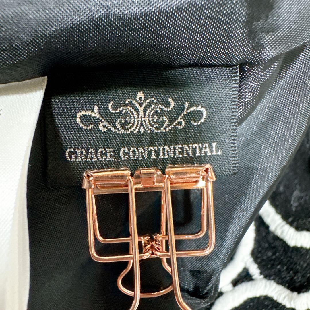 グレースコンチネンタル 華やか 刺繍ドレス ワンピース 結婚式 パーティー S