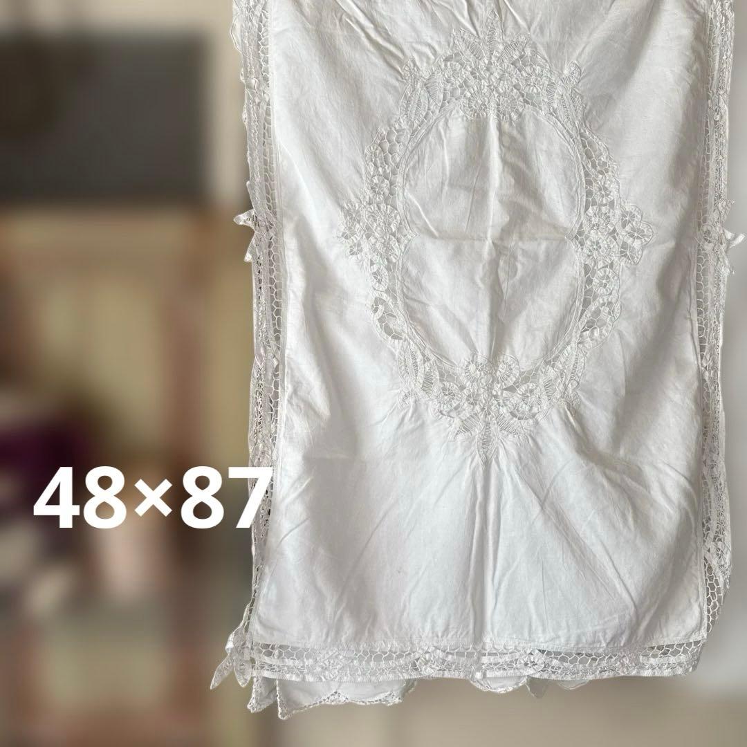 SALE❣️フランスアンティークバテンレースのピロケースクッションカバー