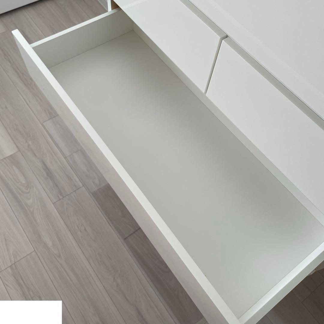 【美品】ニトリ　ハイチェストクエス　100-6WH