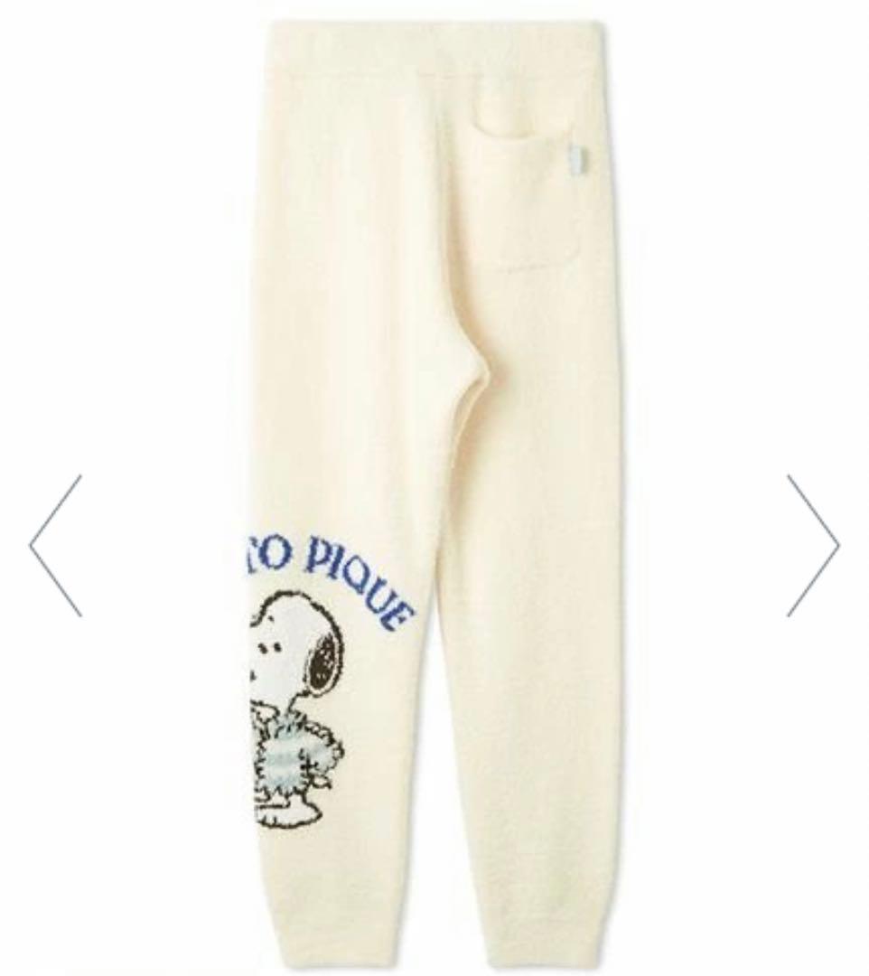 ジェラートピケ PEANUTS ジャガードプルオーバー&ロングパンツセット