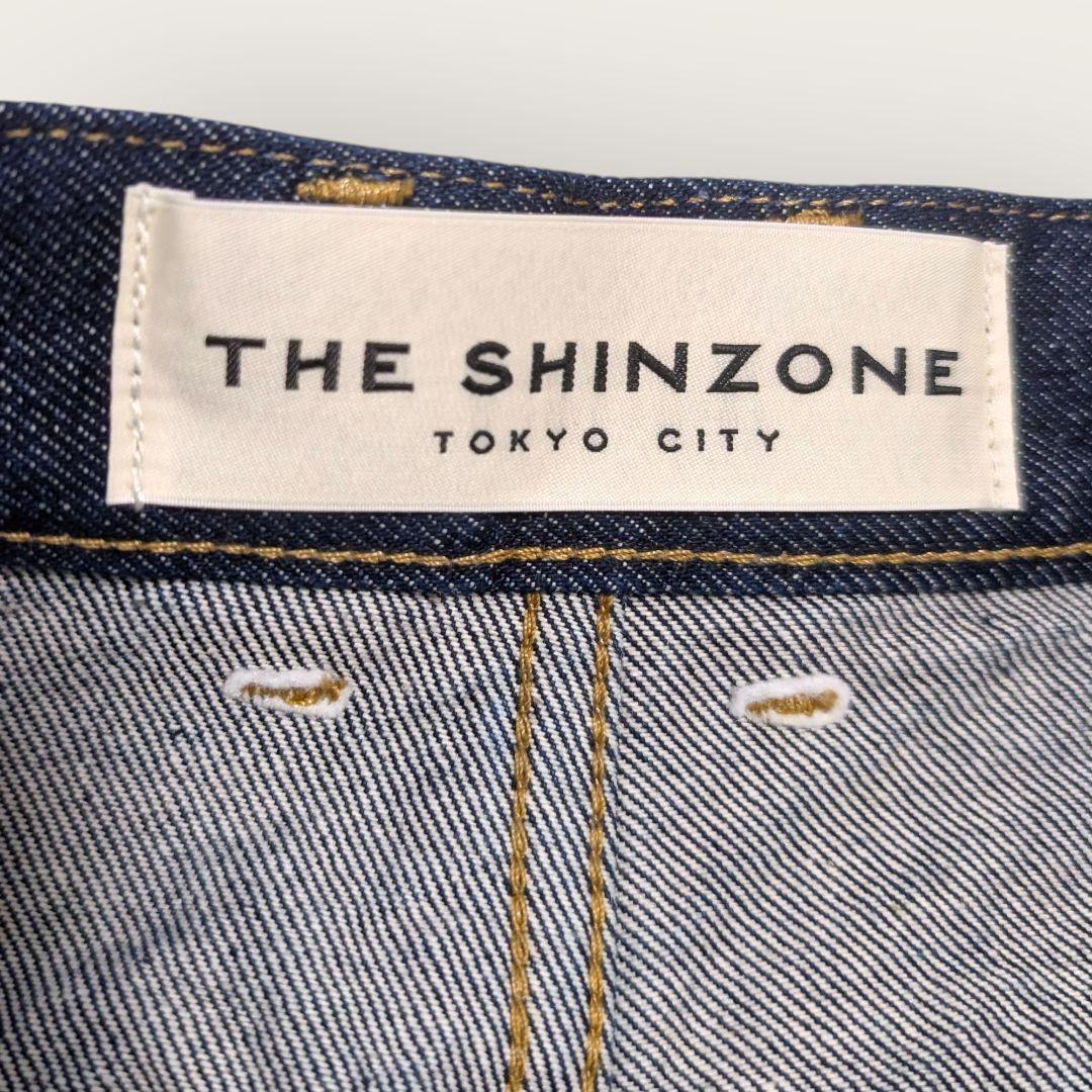 美品　THE SHINZONE　ニューキャロットデニム　34　ダークブルー