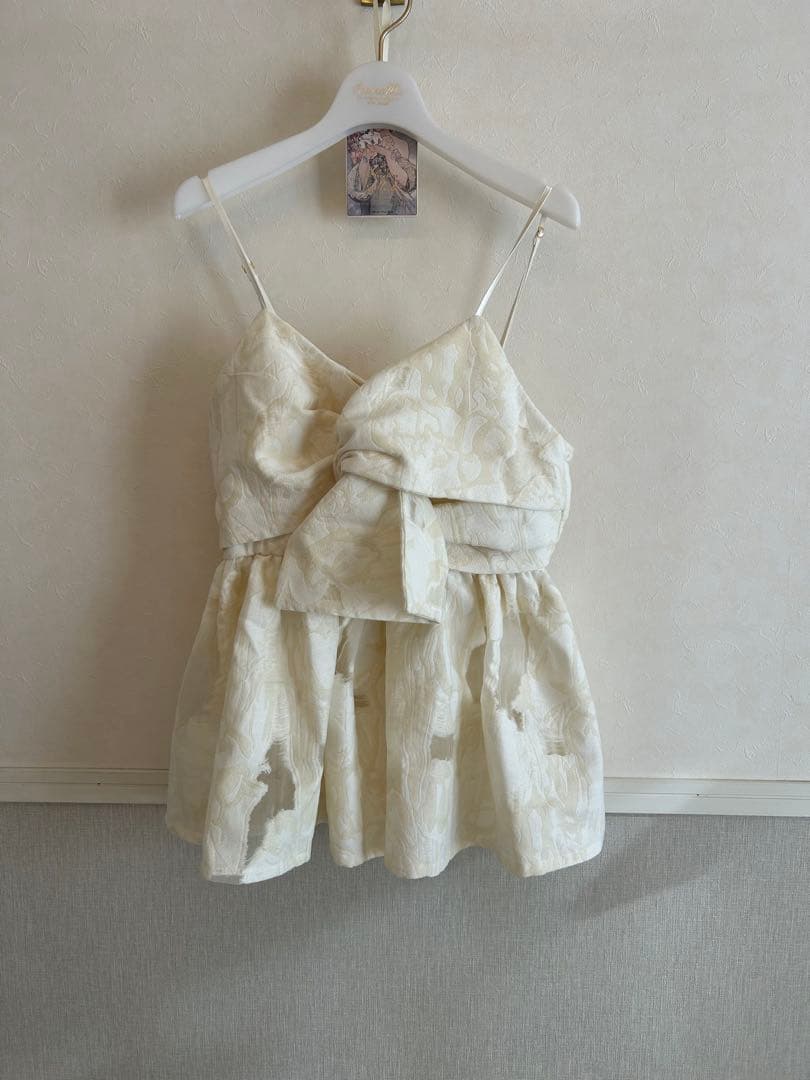 の*様 Acka jacquard peplum bustier ビスチェ