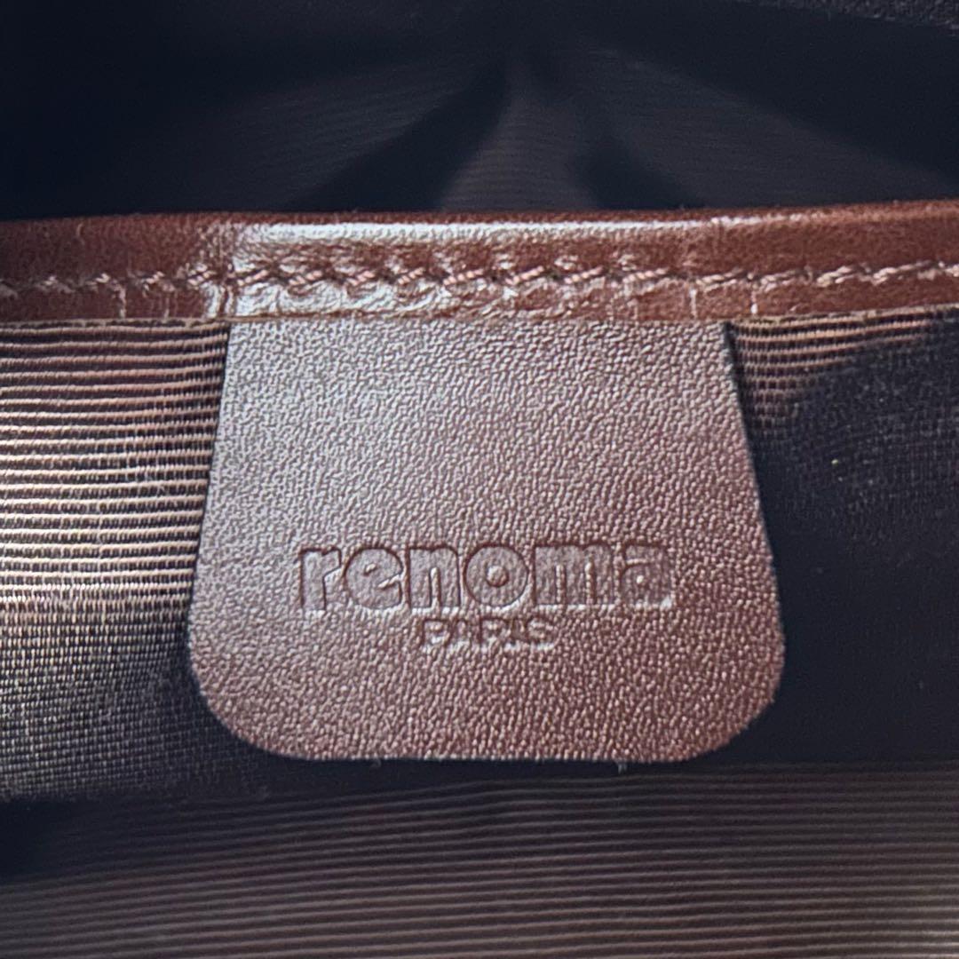 renoma PARIS オールレザーボストンバッグ 本革 レノマ ミニボストン