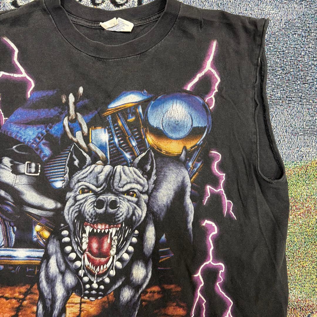 90s American Thunder ピットブル サンダー tシャツ ベスト
