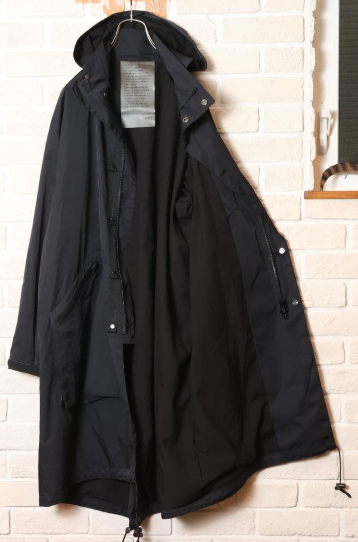 美品adam et rope(アダムエロペ)メンズ ナイロン ロングコートM
