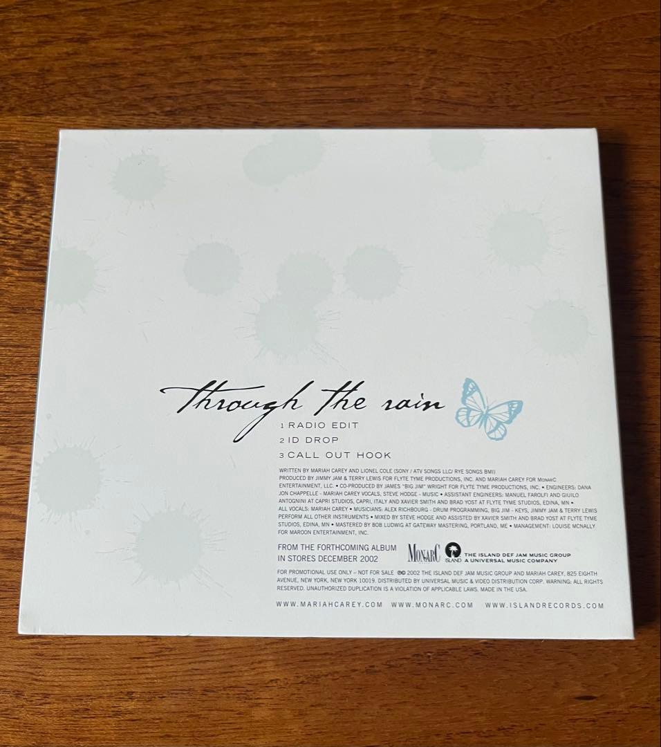 [海外プロモ盤] マライア・キャリー 「THROUGH THE RAIN」