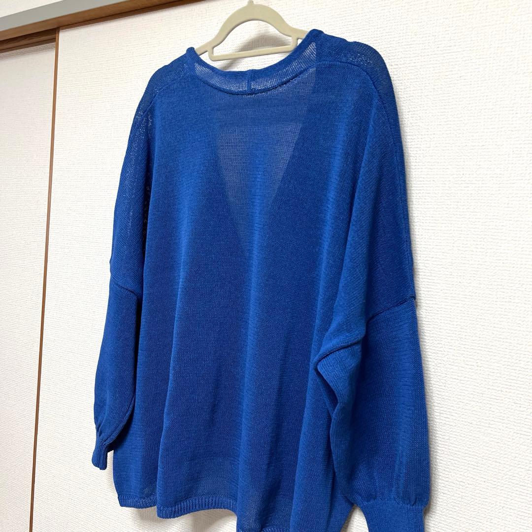 スピックアンドスパン　ペーパーヤーンカーディガン　 美品
