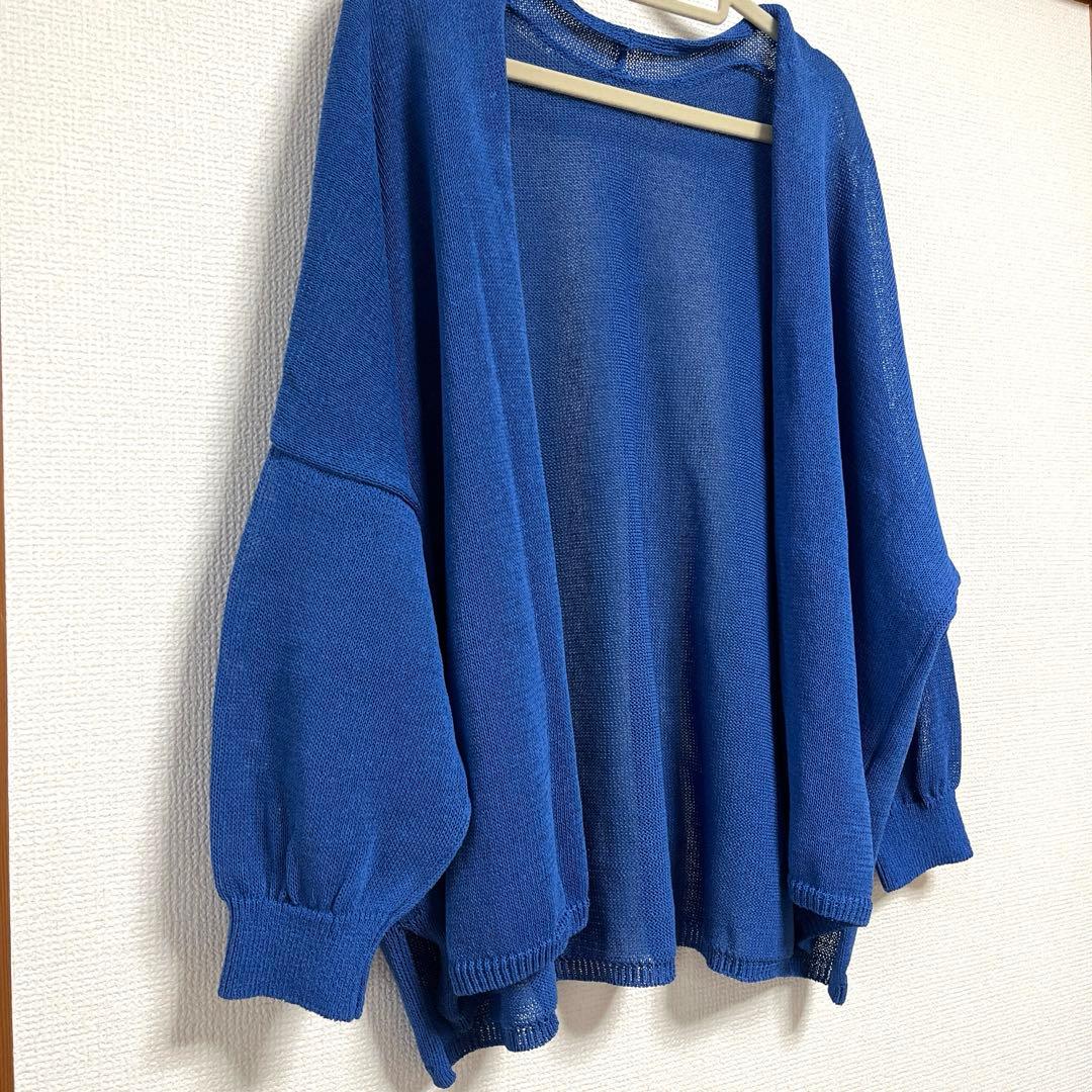 スピックアンドスパン　ペーパーヤーンカーディガン　 美品