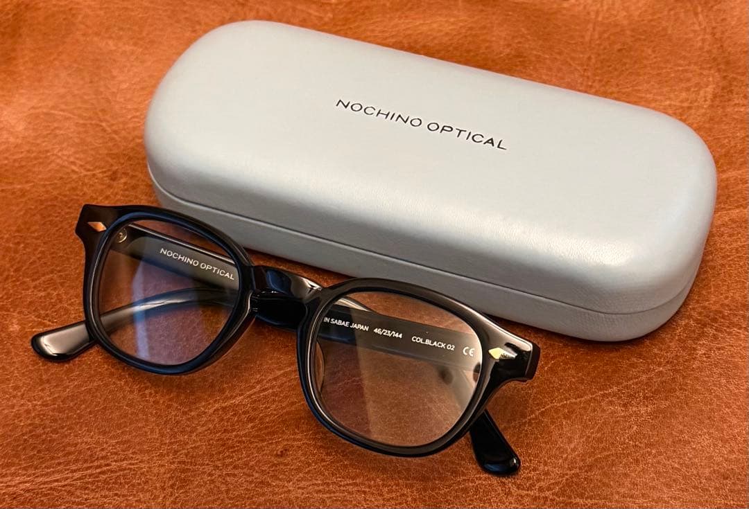 美品 NOCHINO OPTICAL ノチノオプティカル ブラック OVY