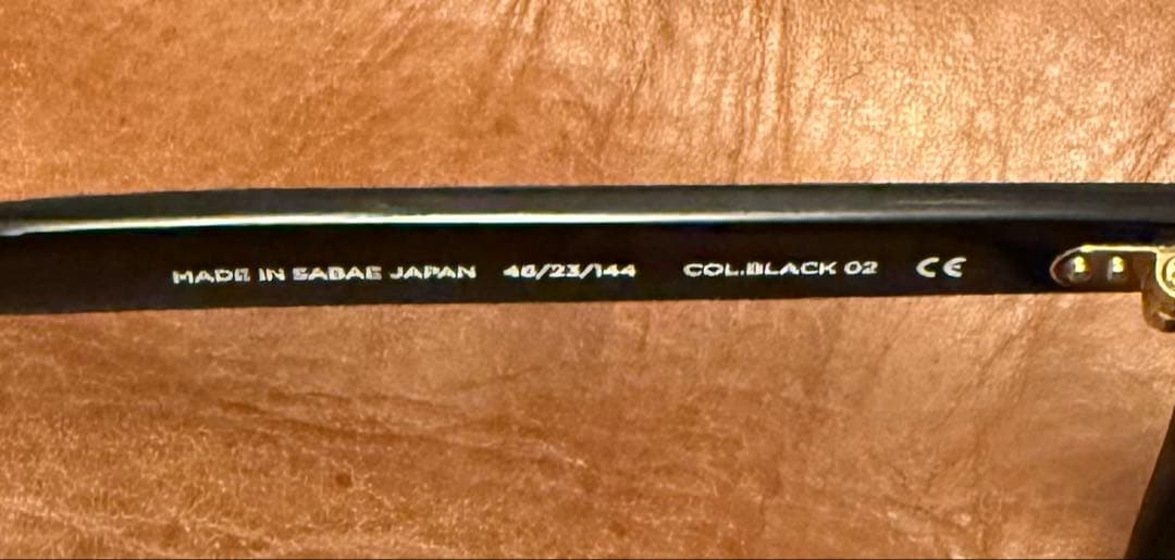 美品 NOCHINO OPTICAL ノチノオプティカル ブラック OVY