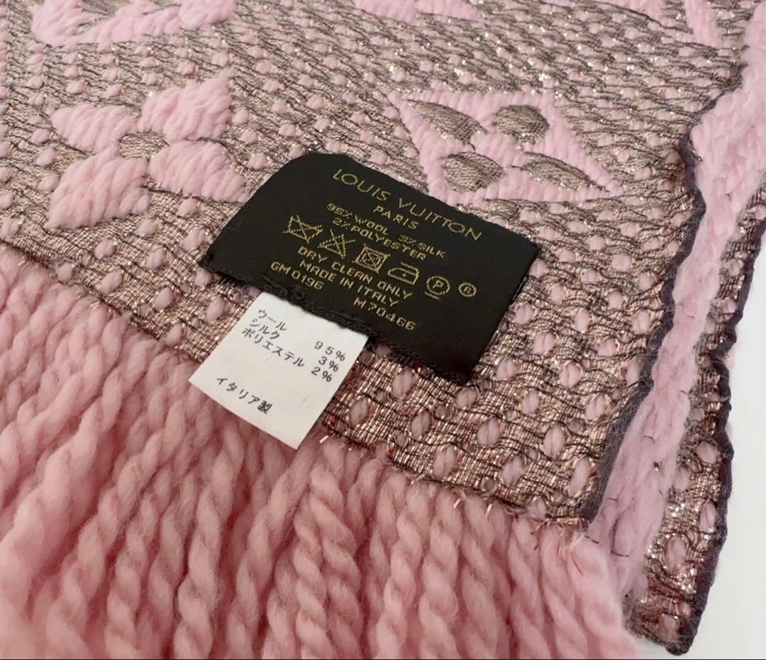 【正規品・美品】LOUIS VUITTON ロゴマニア シャイン マフラー
