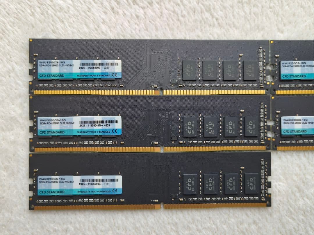 16GB 5枚 CFD Standard DDR4 25600 メモリー