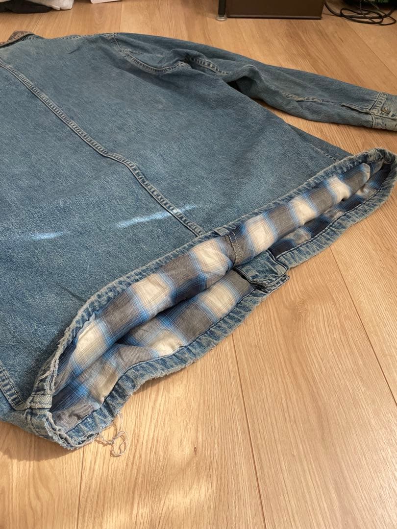 訳あり　RRL デニムカバーオール USA製　三ツ星