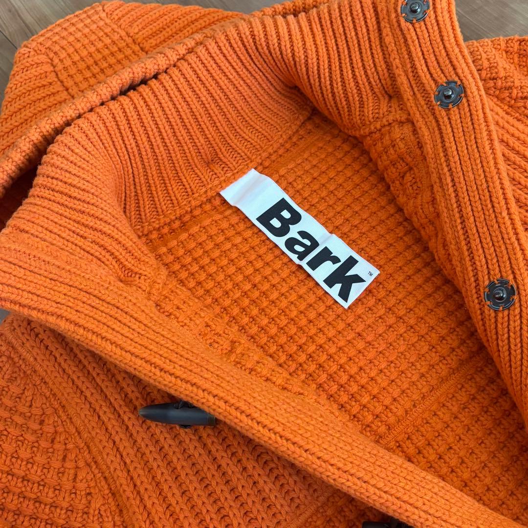極美品 Bark ニットダッフルコート オレンジ XL バーク