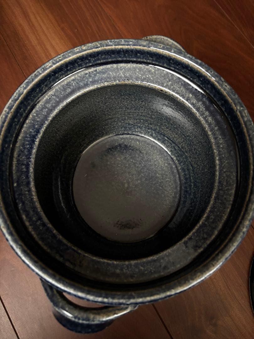 【未使用】カネフサ製陶　ごはん鍋