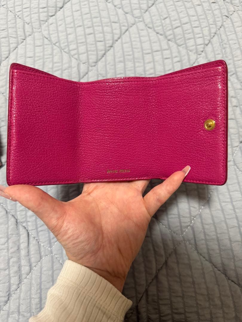 rrr miumiu マドラス ラブレター 三つ折財布