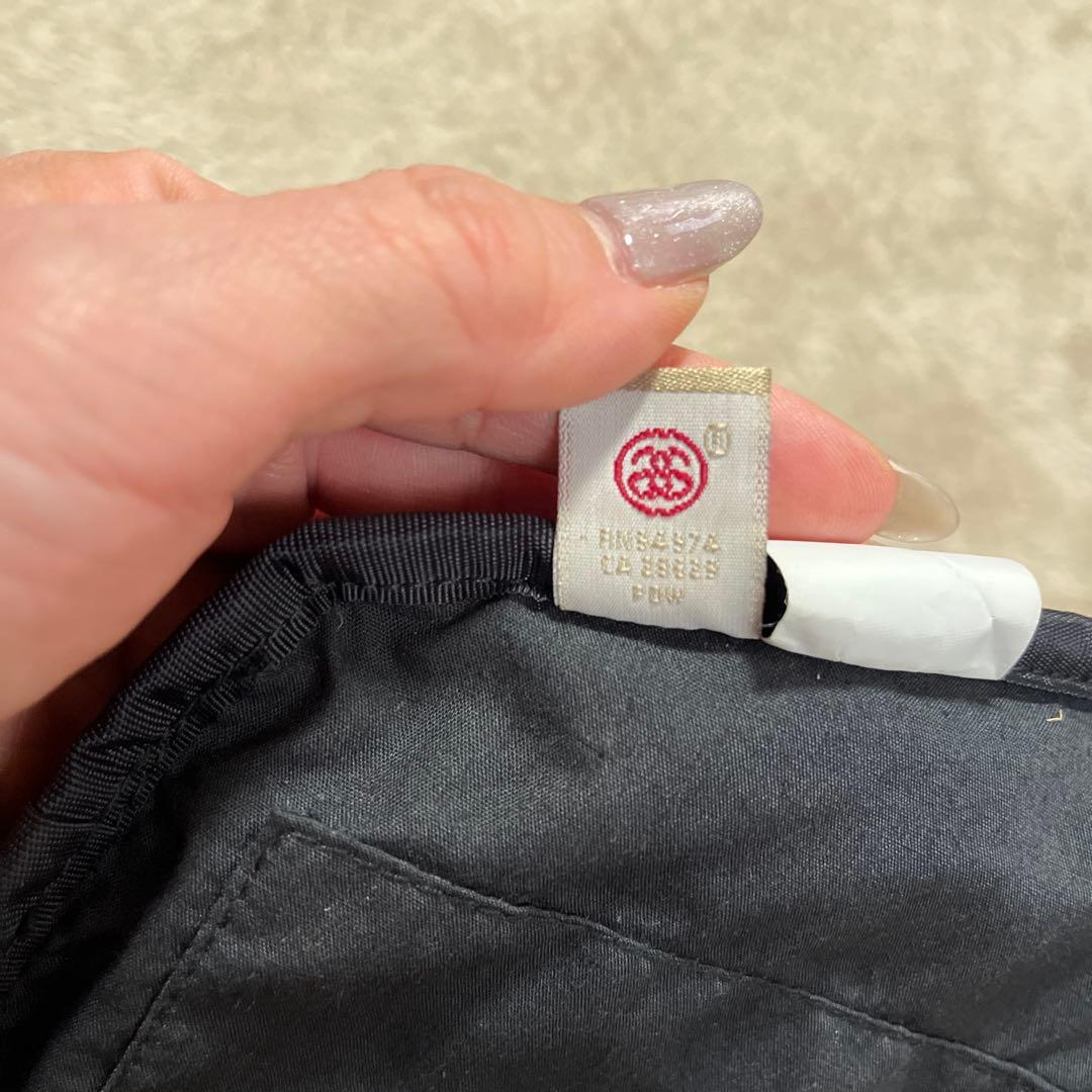 STUSSY ウエストポーチ 黒ゴールド