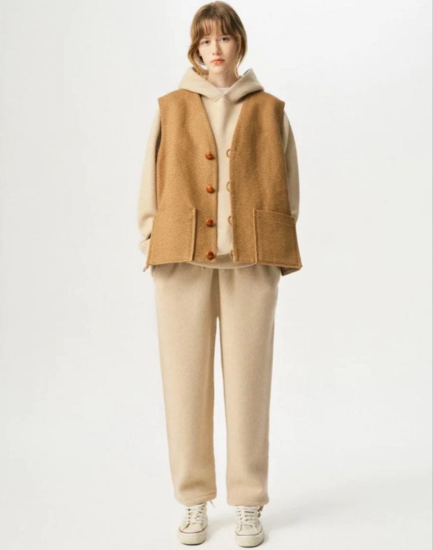 トップス HERILL Cashmere Linen Mat Chimayo Vest 3