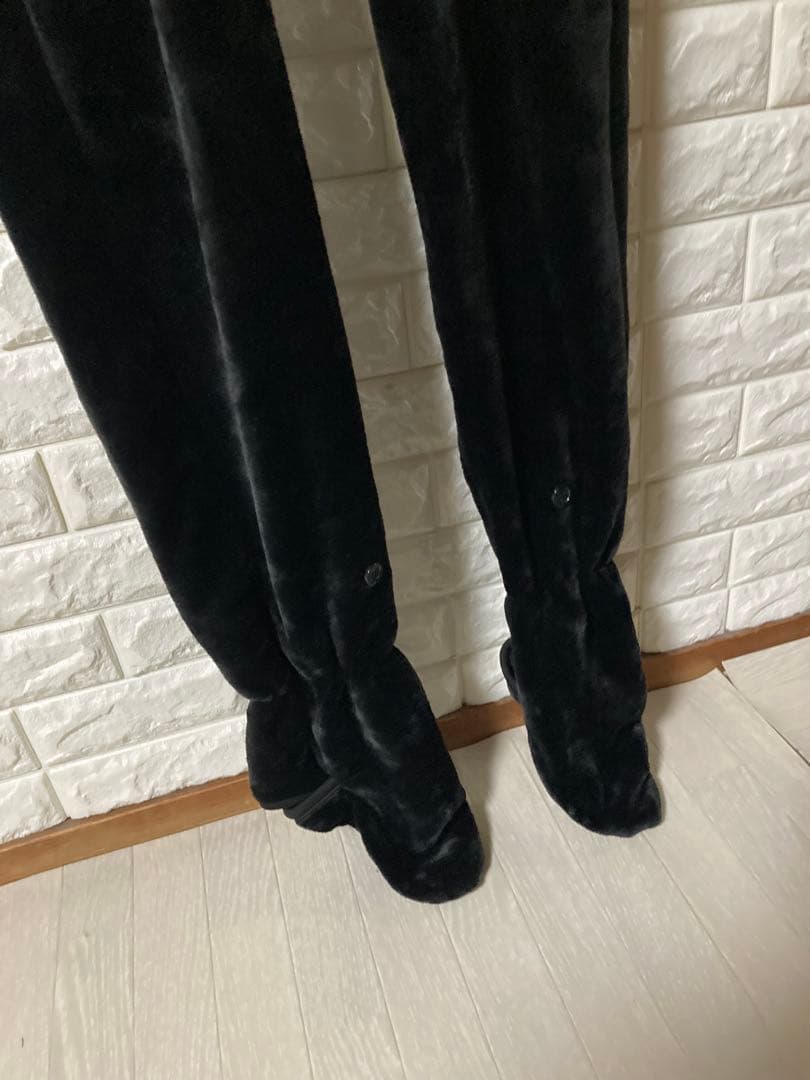 Bauhütte フリースフード付きルームウェア ブラック