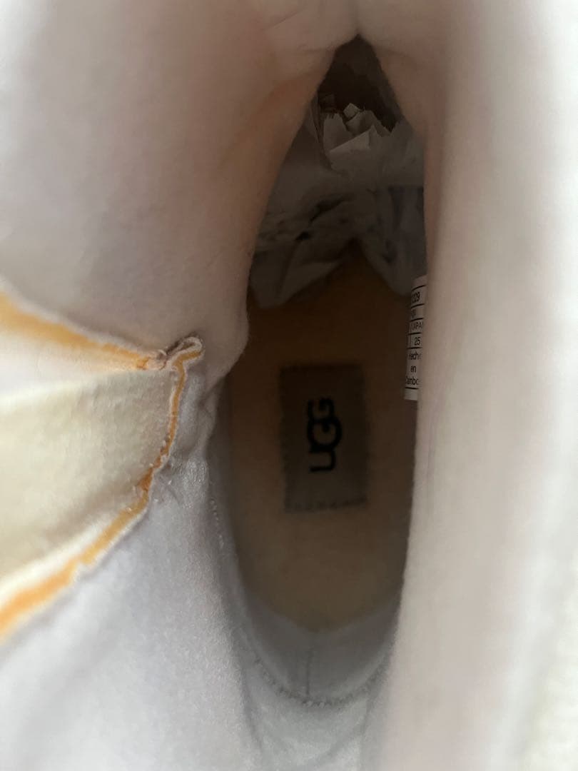 UGG ホワイト メッシュブーツ