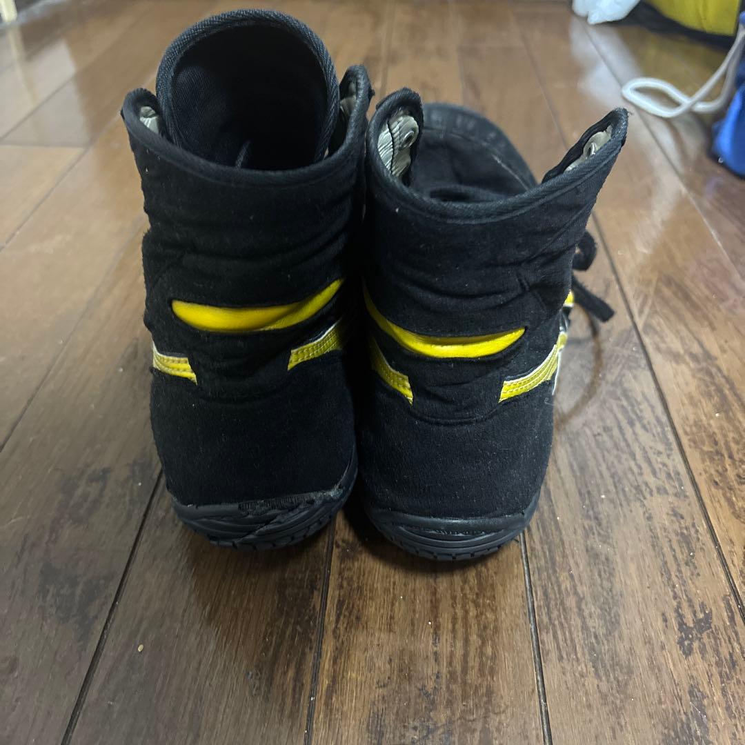 Asics レスリングシューズ黒/黄色