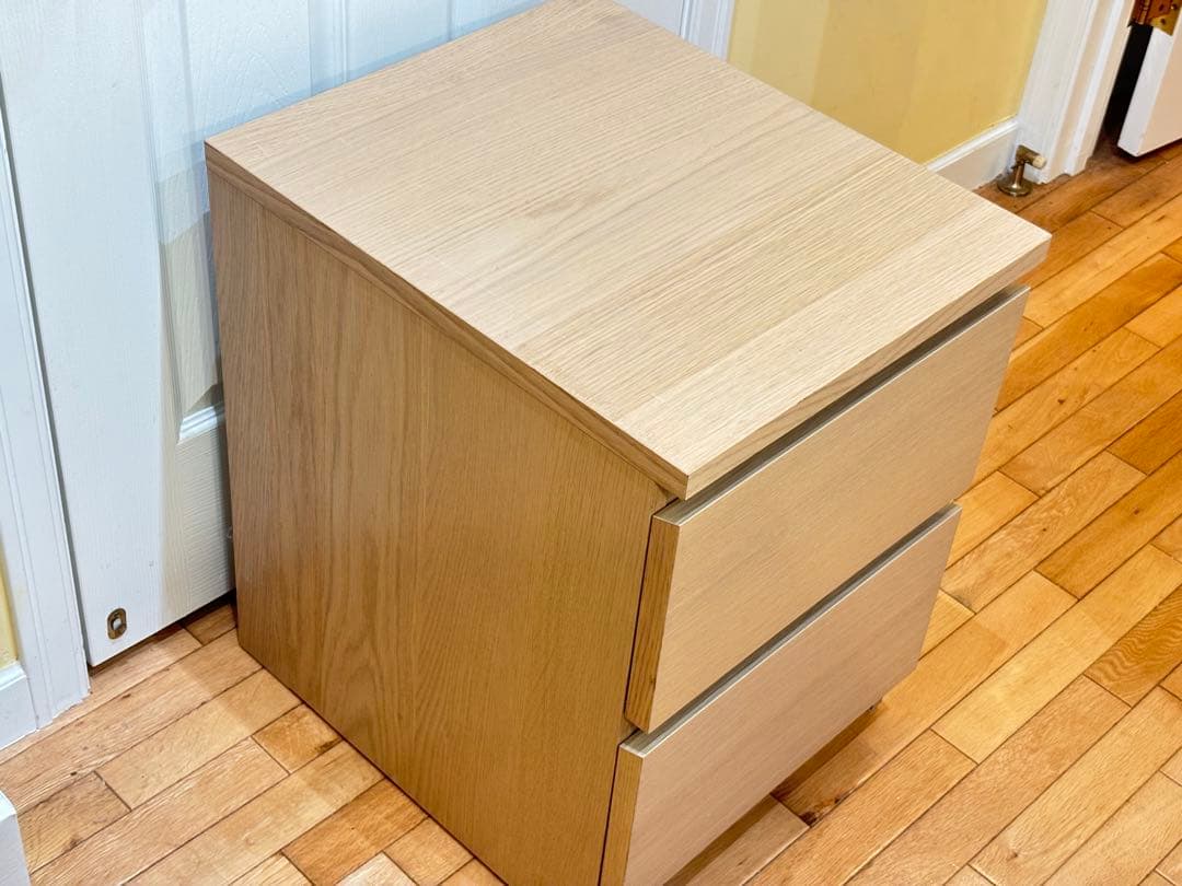 IKEA MALM ホワイトステインオーク 良品