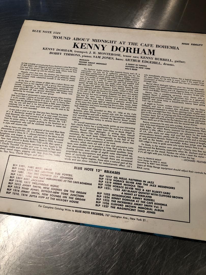 洋楽 Kenny Dorham Cafe Bohemia Blue Note 1524
