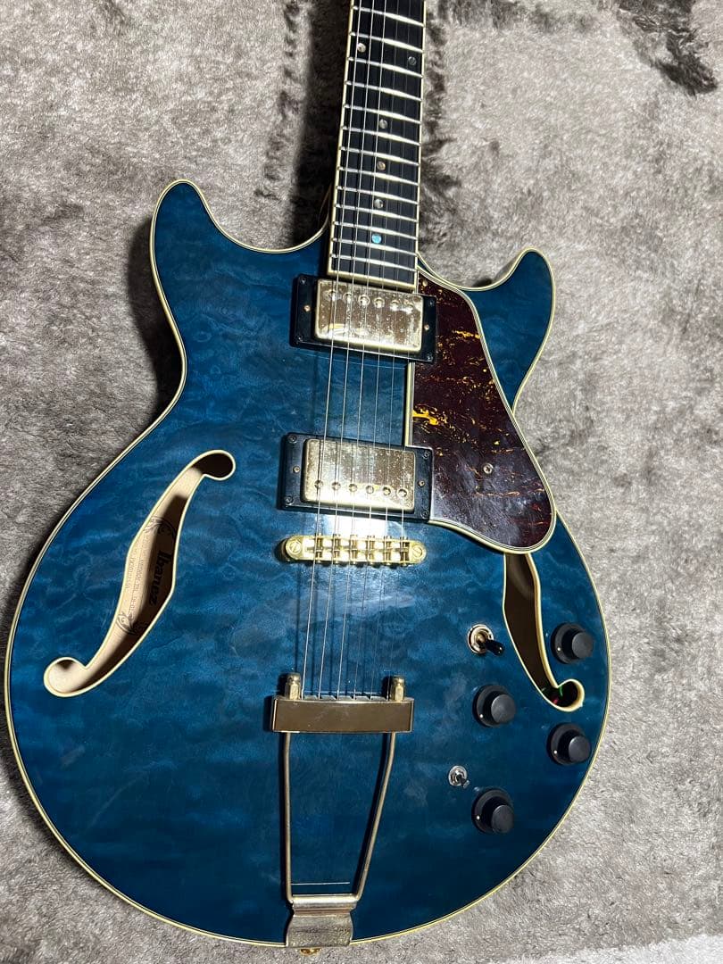 Ibanez AMH90QM / TBL セミアコ　島村限定カラー