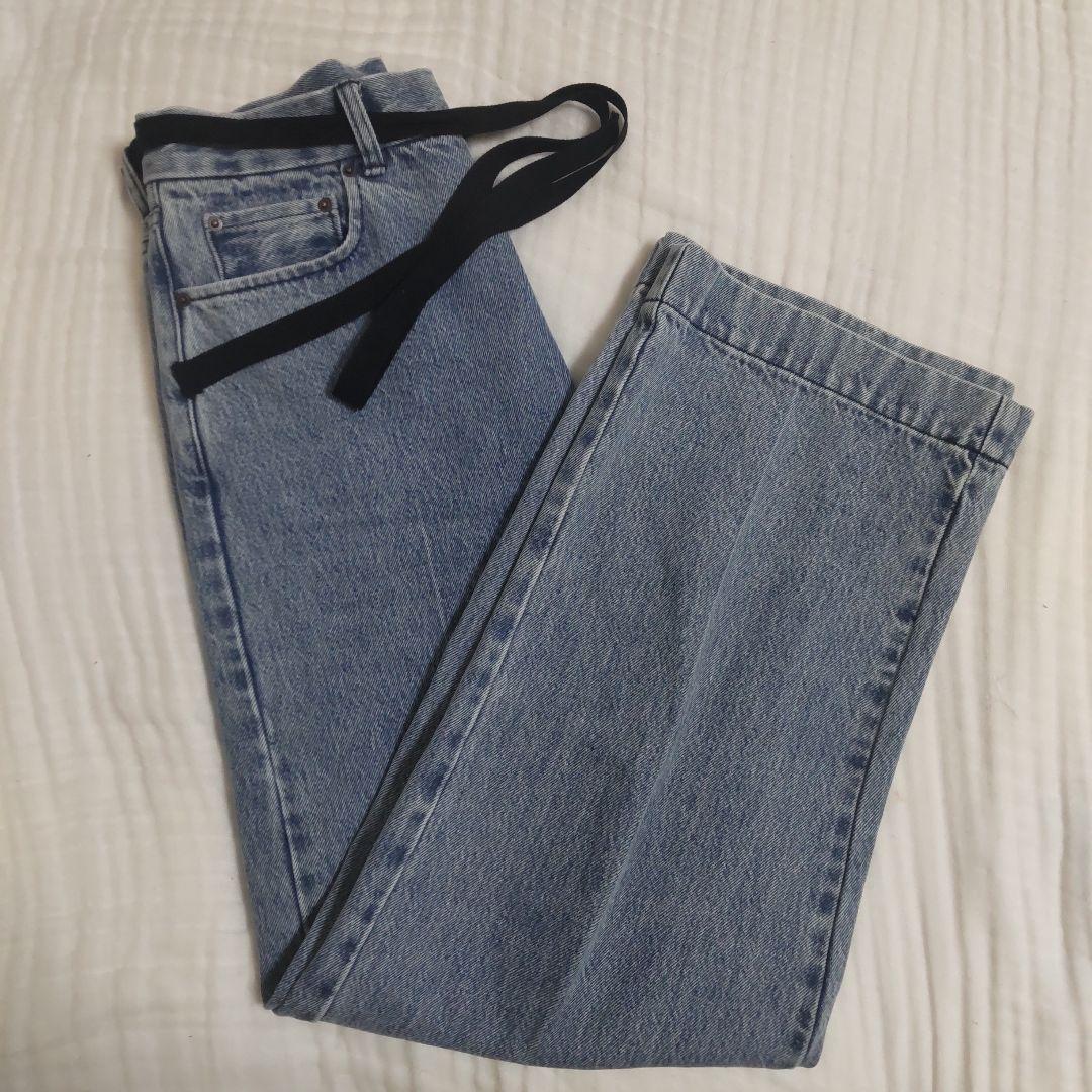 Whim Gazette センタープレスデニムパンツ 36