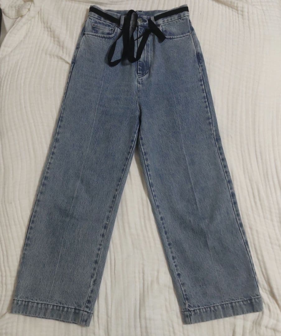 Whim Gazette センタープレスデニムパンツ 36