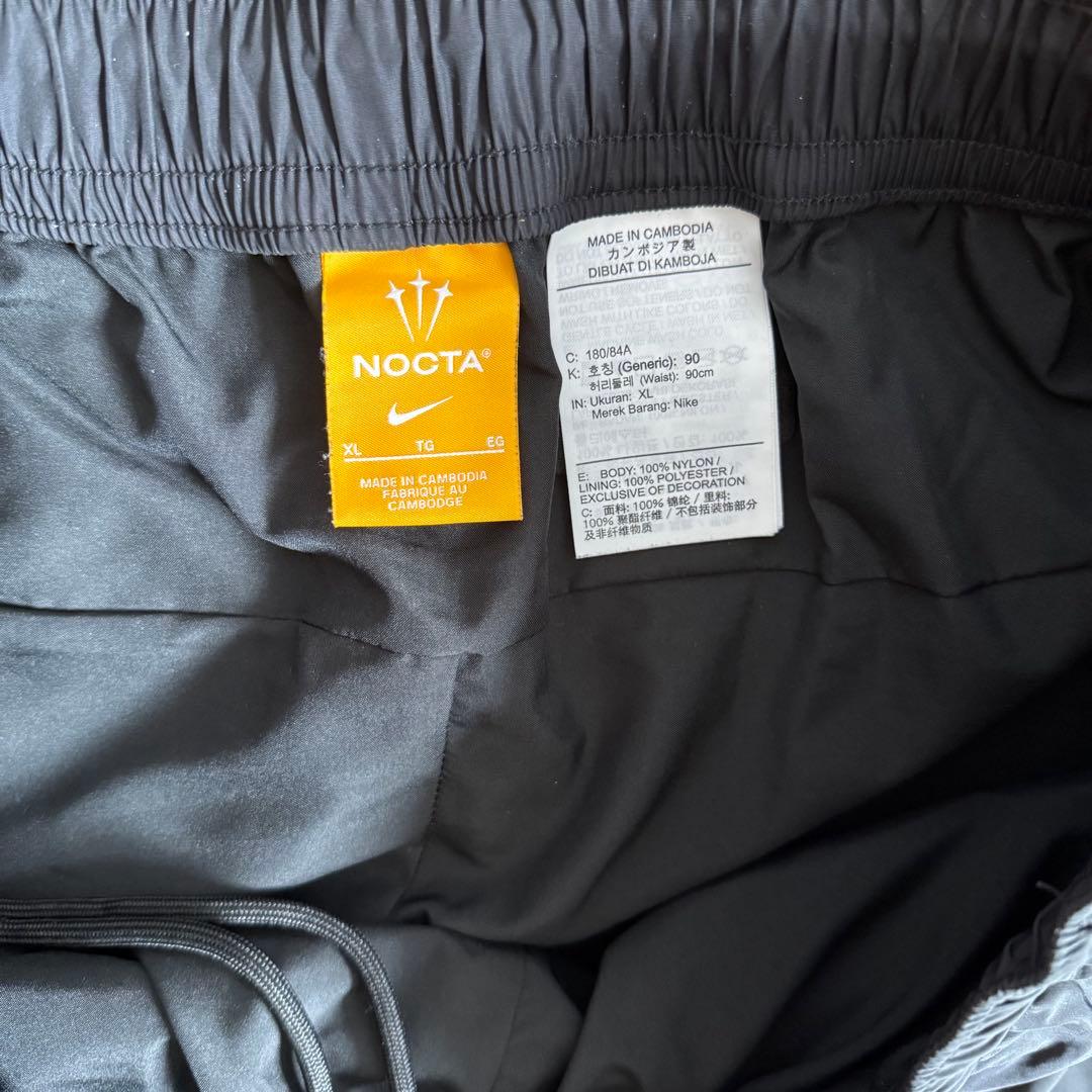 NOCTAノクタ ナイロン トラックパンツ ブラック XL