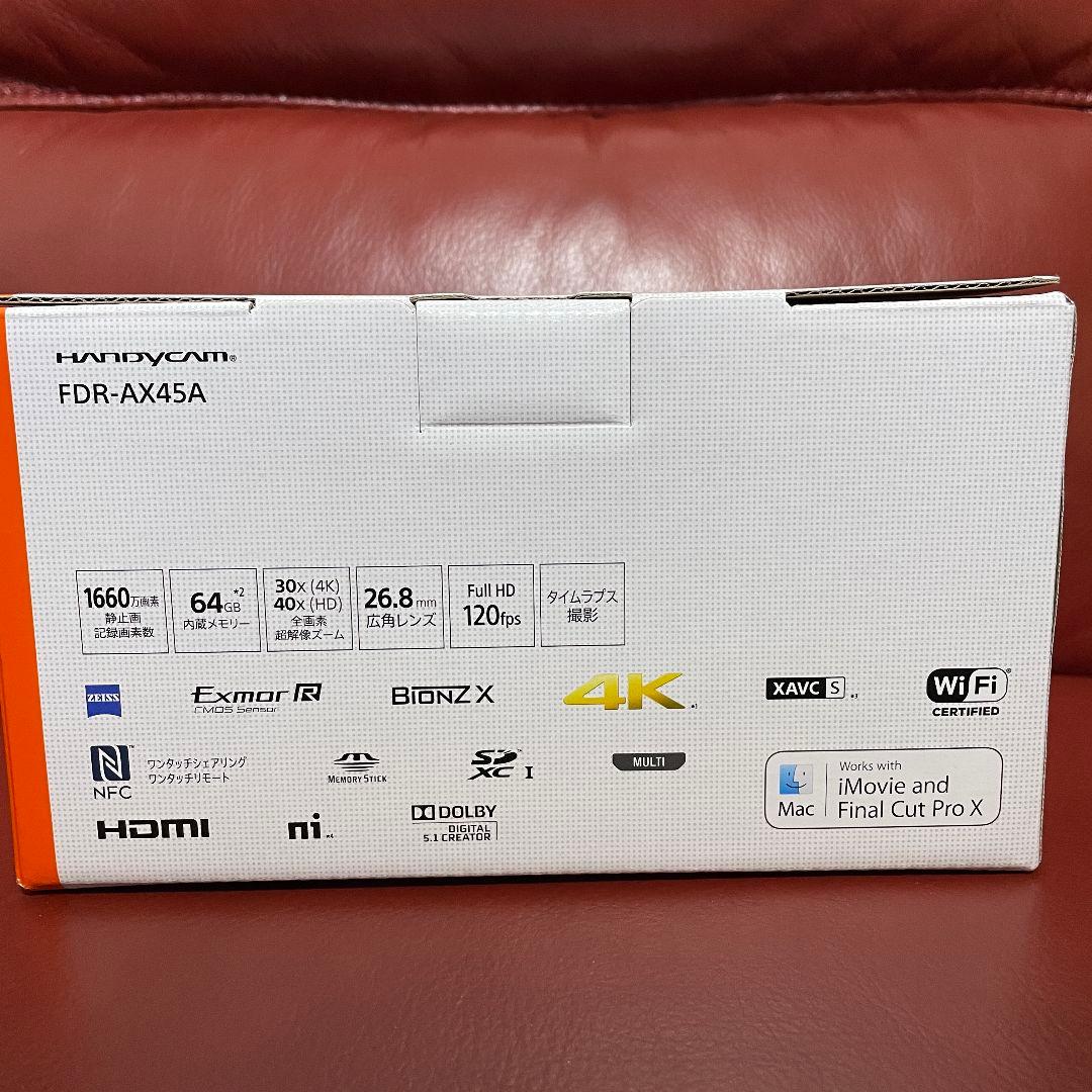 美品　SONY FDR-AX45A 4K ハンディカム