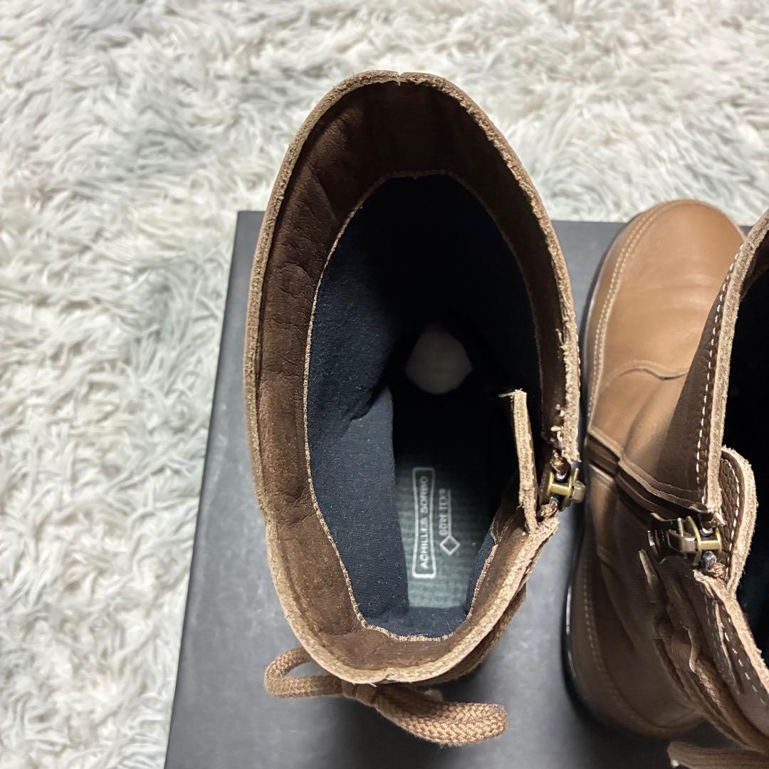 【未使用に近い】アキレスソルボ GORE-TEX 本革 防水 3E 24.0