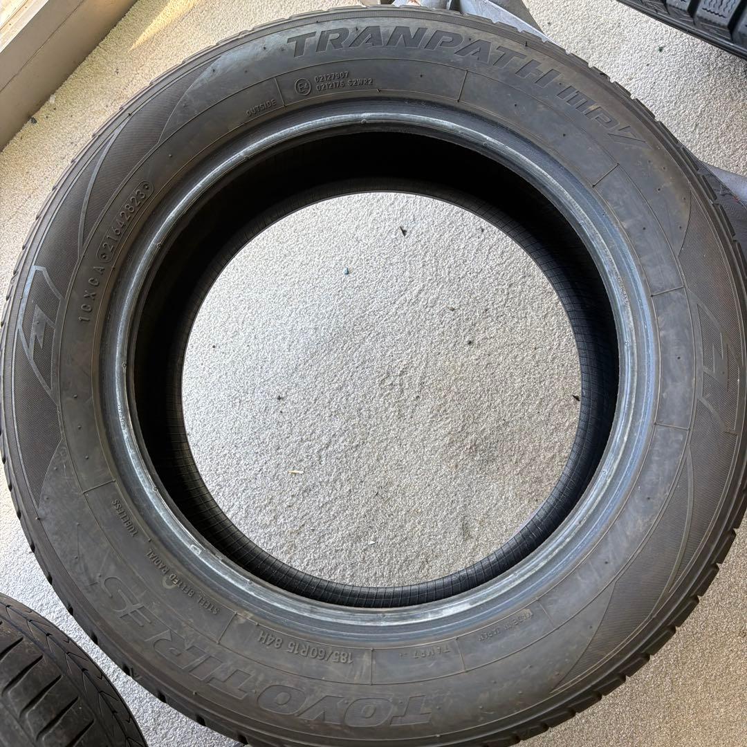 185/60R15　TOYO　TRANPATH　mp7　2023年製　中古夏2本