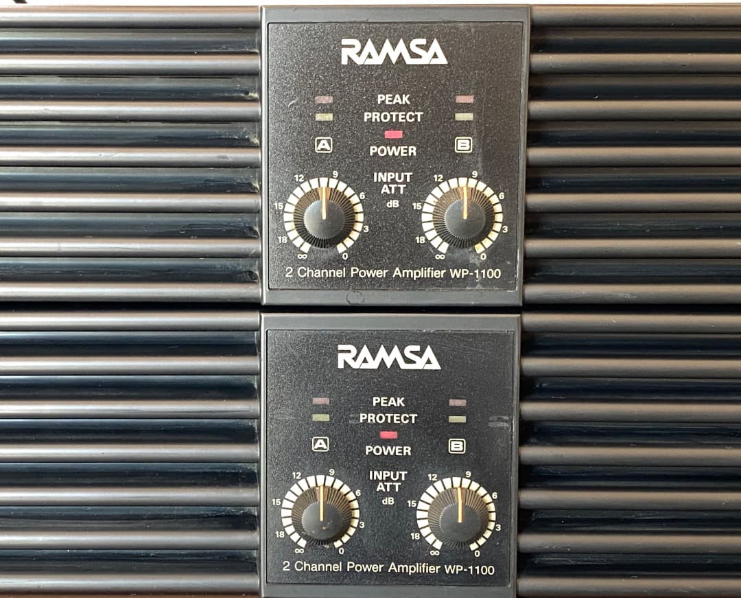 ま*ん様 【2台セット】動作品 RAMSA WP-1100 2チャンネル パワー