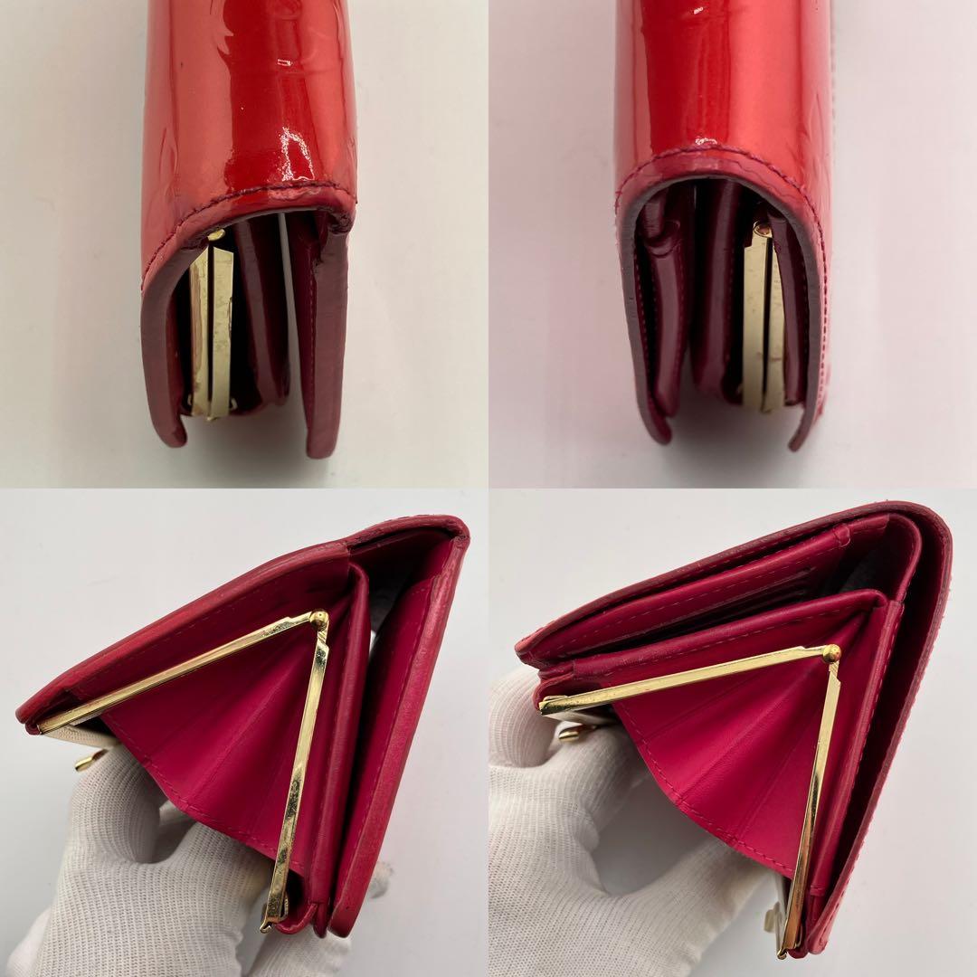 人気✨美品✨ルイヴィトン ヴェルニ ポルトフォイユ ヴィエノワ がま口 ピンク系
