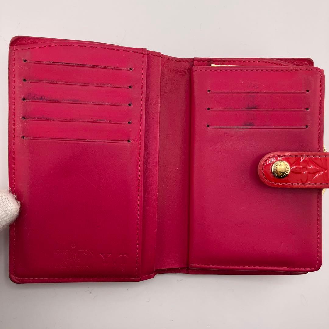 人気✨美品✨ルイヴィトン ヴェルニ ポルトフォイユ ヴィエノワ がま口 ピンク系