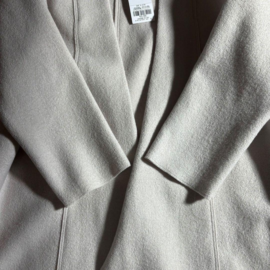 【新品タグ付】23区 ウールブレンド ショートコート ベージュ 32