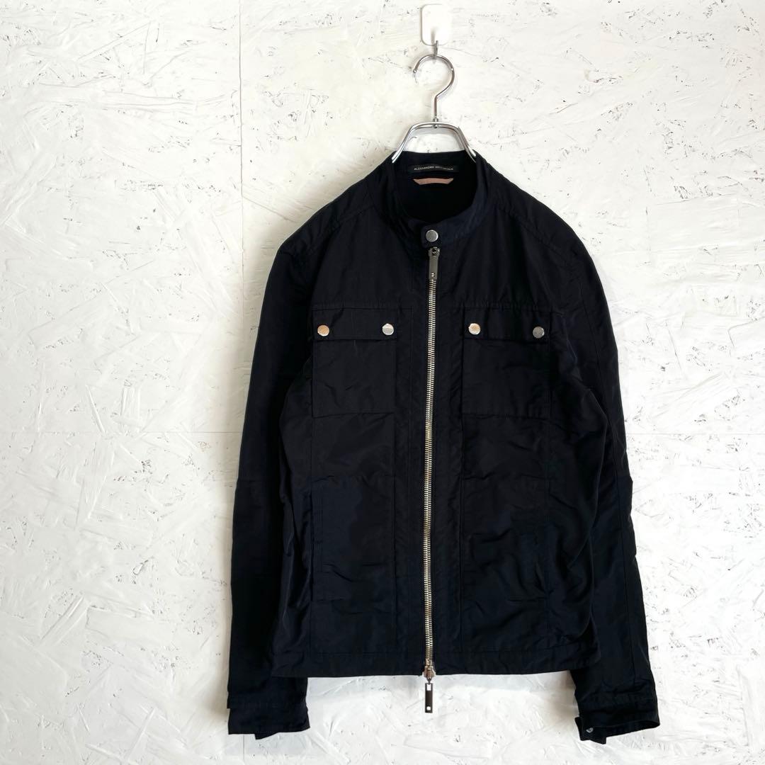 イタリア製【ALESSANDRO DELL'ACQUA】ブルゾン　黒　48