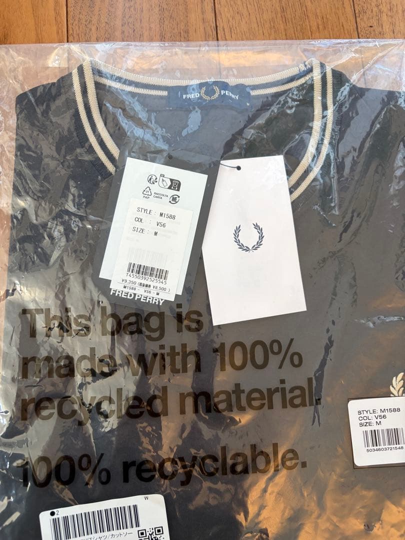 FRED PERRY Tシャツ Mサイズ