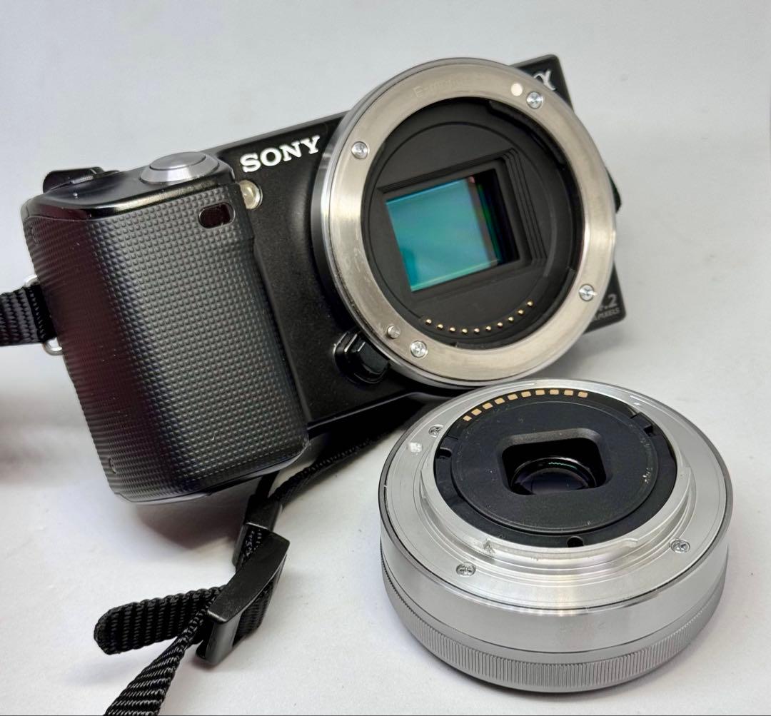 SONY NEX-5 16mm ワイド・魚眼 コンバーター セット 純正ケース付