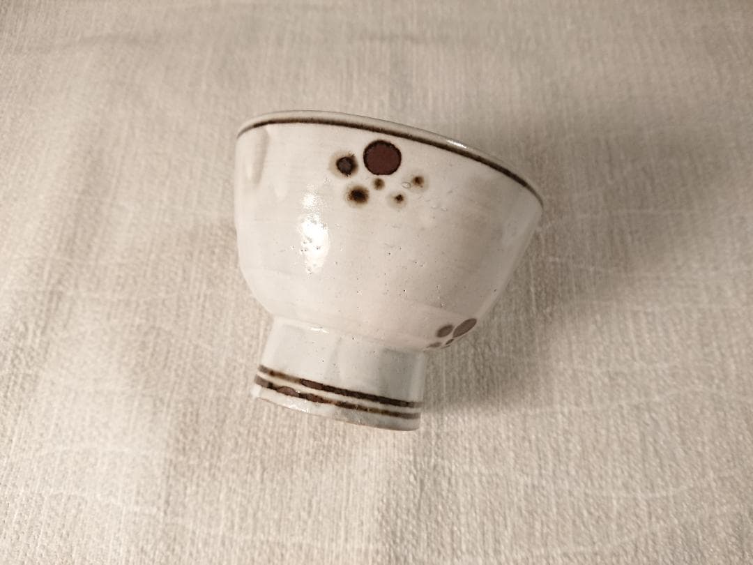 ◆ 水月窯 ◆　湯呑・粉引梅花紋　×10　＊新品未使用品　B