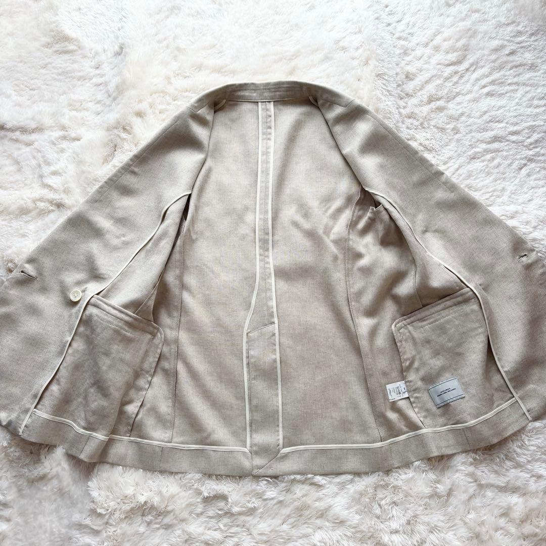 【新品】25SS グリーンレーベルリラクシング リネンライクダブルジャケット S