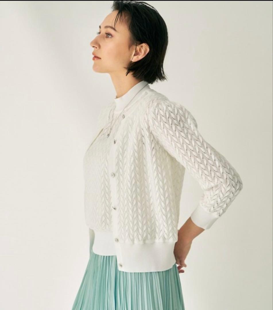 ANAYI アンサンブル　2着セット　バルファスレースニットリブカーディガン