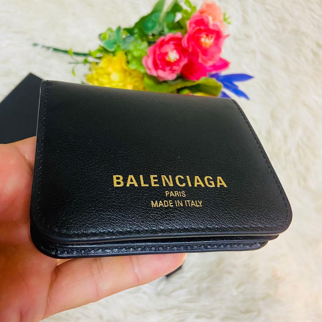カーフレザー✨BALENCIAGA✨バレンシアガ✨財布✨レザー✨ブラック✨現行品